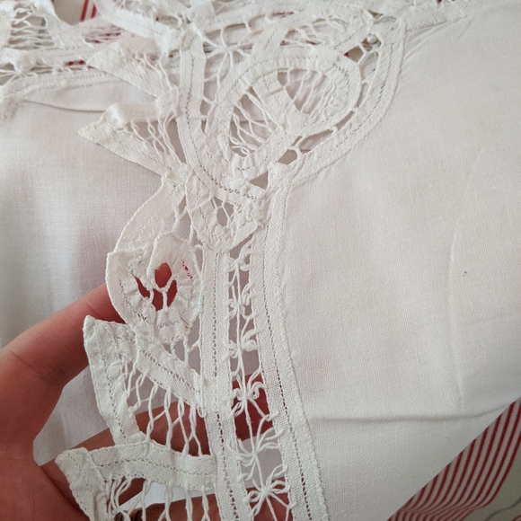 Vintage Battenburg Lace French Country Runner - Picture 2 of 4